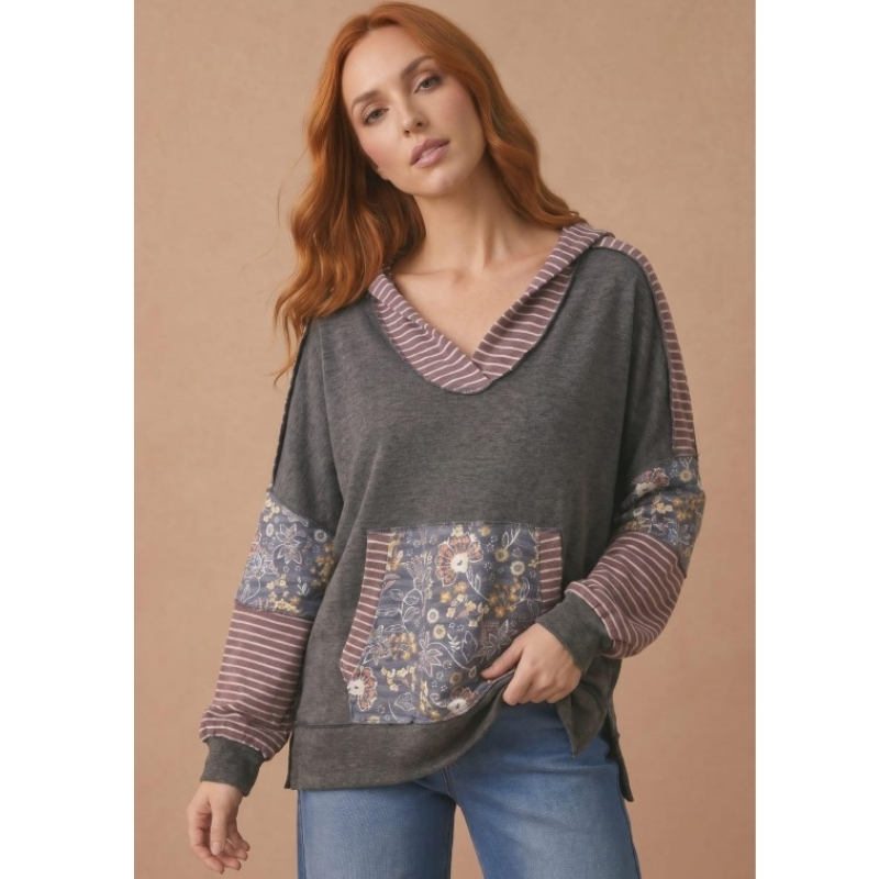 Hooded Kangaroo Pocket Pullover